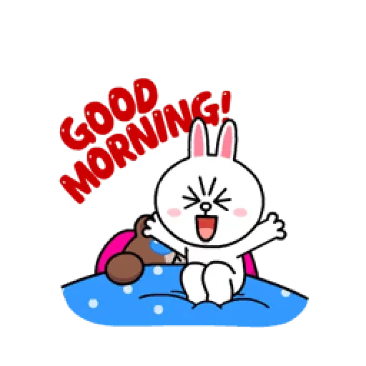 Brown and Cony in love - Sticker 17