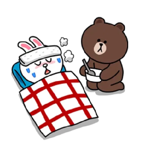 Brown and Cony in love - Sticker 20