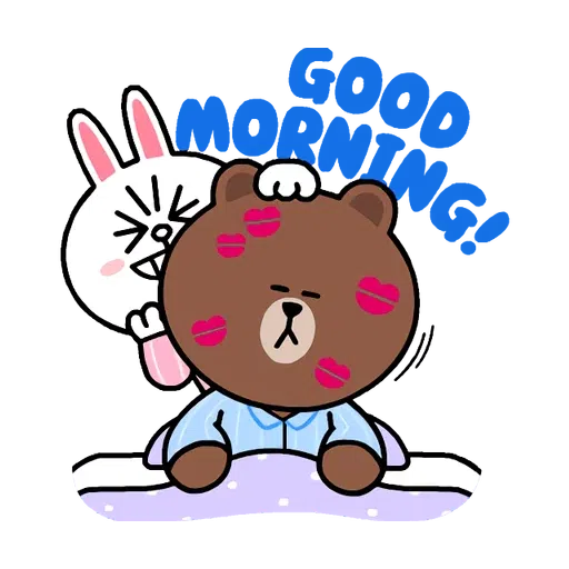 Brown and Cony in love - Sticker 28