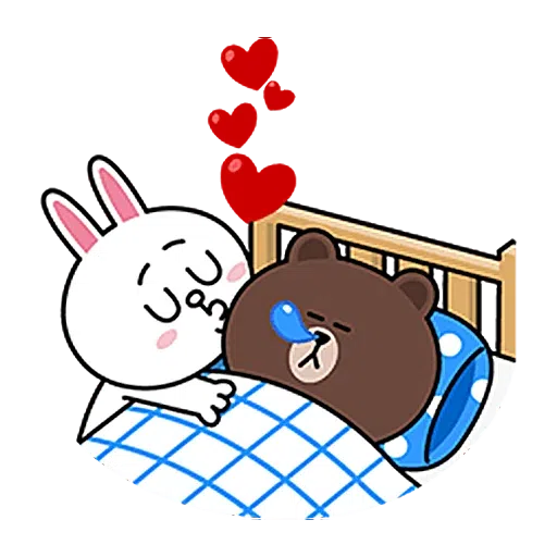 Brown and Cony in love - Sticker 27