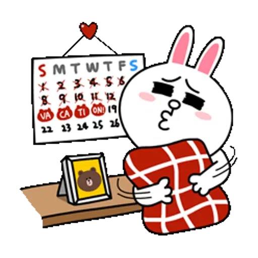 Brown and Cony in love - Sticker 22