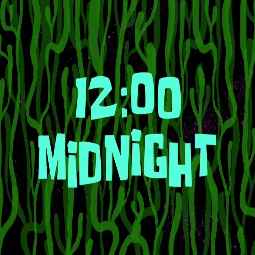 Spongebob Time Cards - Sticker 26