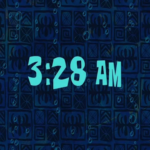 Spongebob Time Cards - Sticker 27