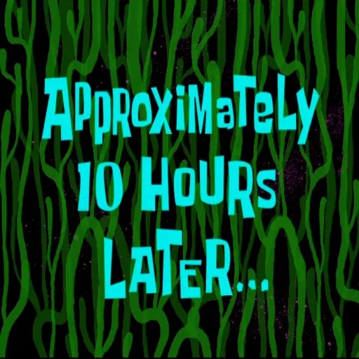 Spongebob Time Cards - Sticker 14
