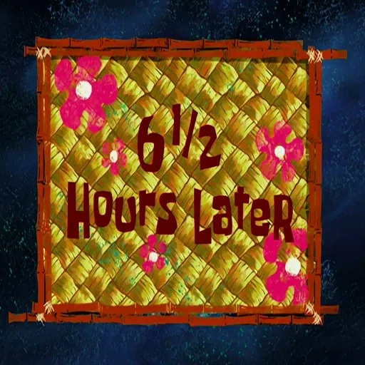 Spongebob Time Cards - Sticker 22