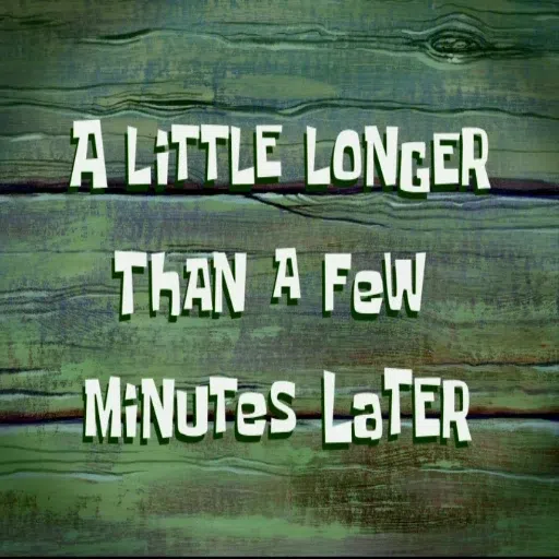 Spongebob Time Cards - Sticker 20