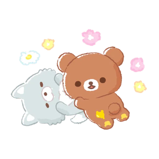 Rilakkuma: Friends of Chairoikoguma - Sticker 10