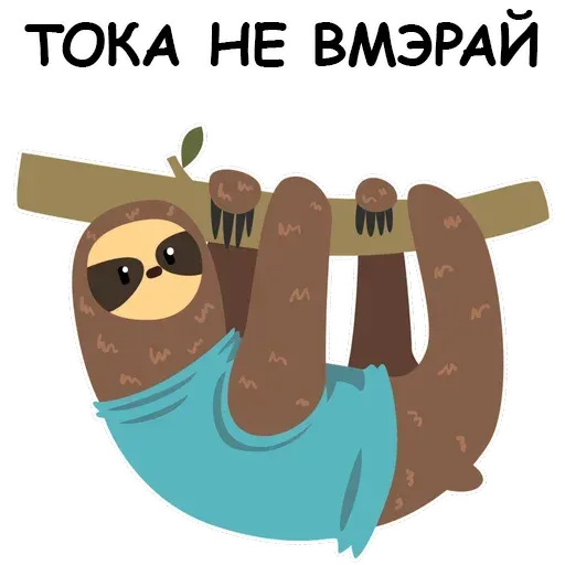 Ленивец - Sticker 29