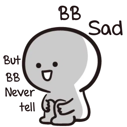 Bb never tell - Sticker 28