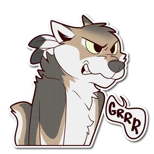 Greiy wollf - Sticker 25