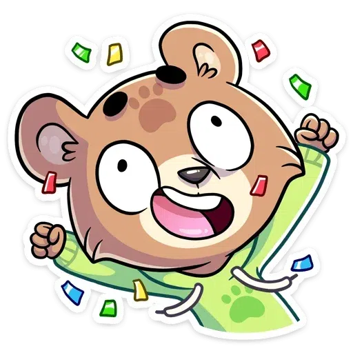 Cute Bear - Sticker 29