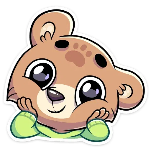 Cute Bear - Sticker 9