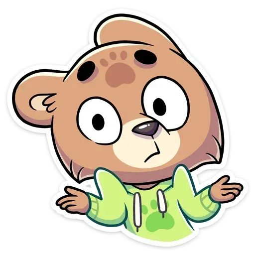 Cute Bear - Sticker 24