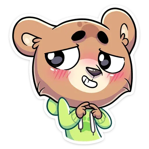 Cute Bear - Sticker 23