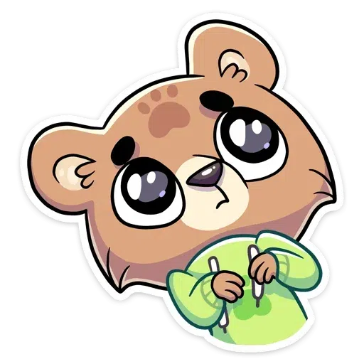Cute Bear - Sticker 14