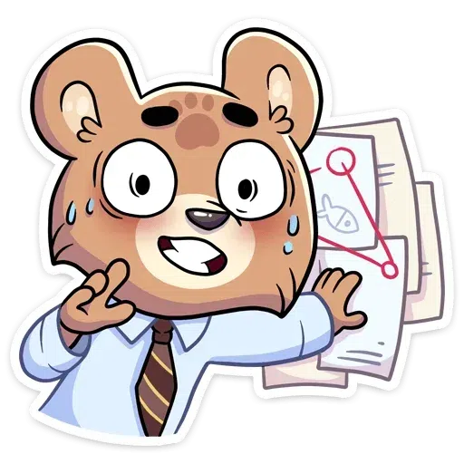 Cute Bear - Sticker 13