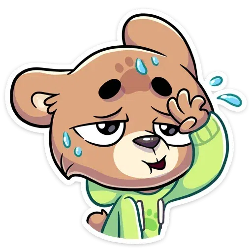 Cute Bear - Sticker 11