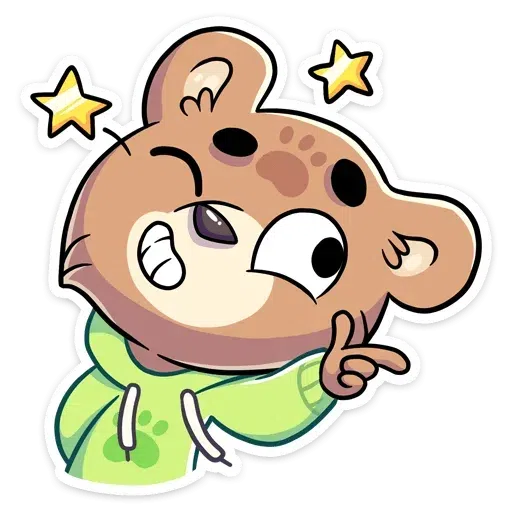 Cute Bear - Sticker 15