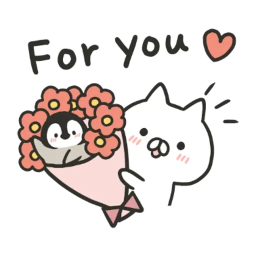 PenguinandCatDaysClassicallyCute - Sticker 25