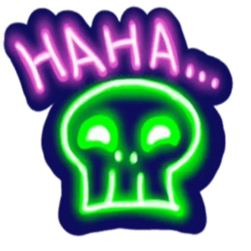 neon skull - Sticker 27