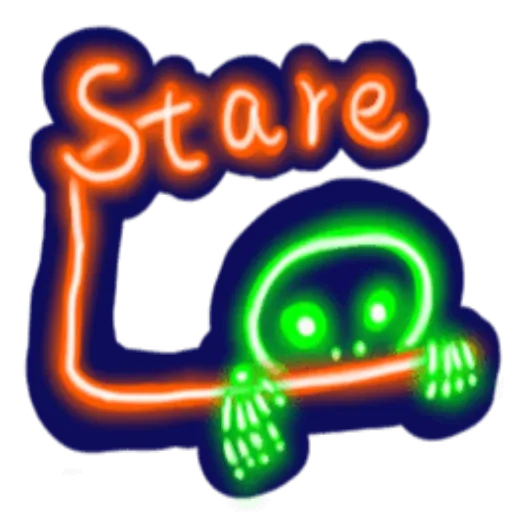neon skull - Sticker 17