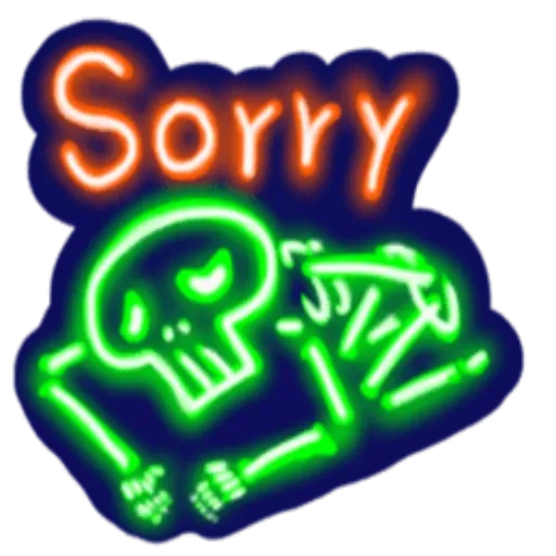 neon skull - Sticker 24