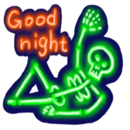 neon skull - Sticker 13