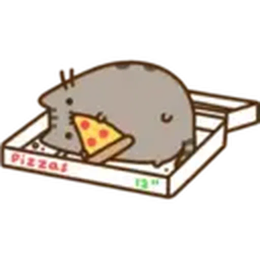 Pusheen Eating Pack - Sticker 10