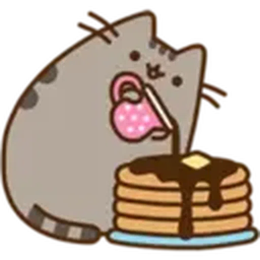 Pusheen Eating Pack - Sticker 18