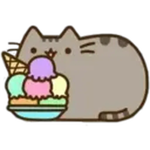 Pusheen Eating Pack - Sticker 23