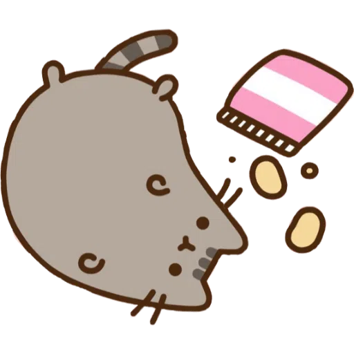 Pusheen Eating Pack - Sticker 14