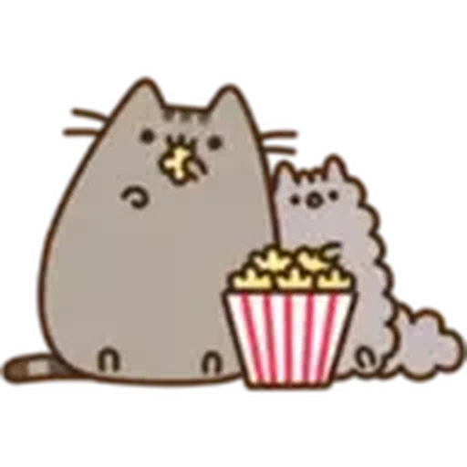 Pusheen Eating Pack - Sticker 11