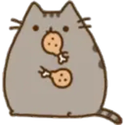 Pusheen Eating Pack - Sticker 27