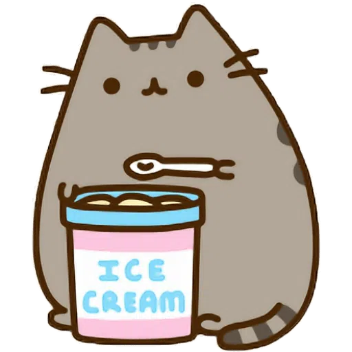 Pusheen Eating Pack - Sticker 22