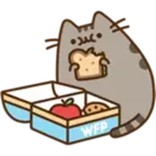 Pusheen Eating Pack - Sticker 21