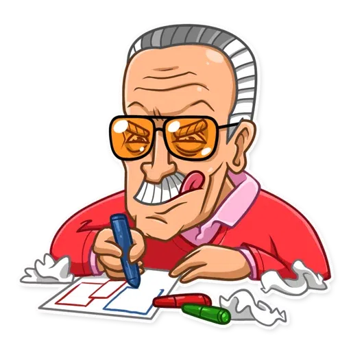 Stan Lee - Sticker 10