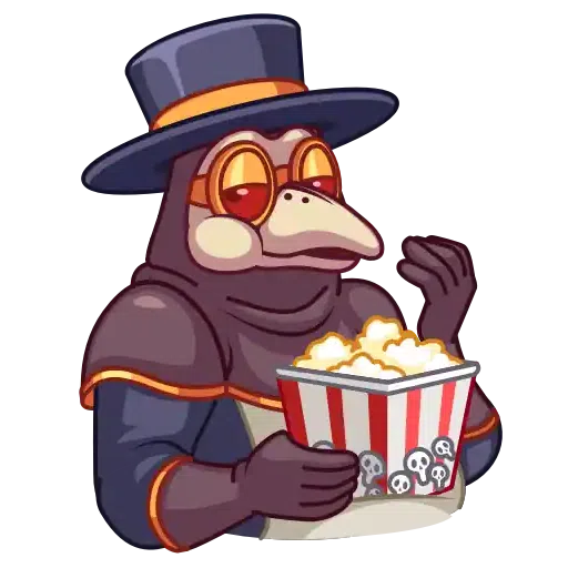 Plague Doctor Hawk - Sticker 23