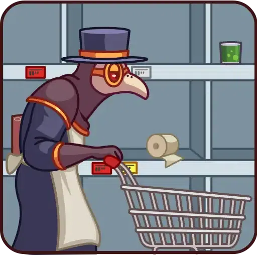 Plague Doctor Hawk - Sticker 17