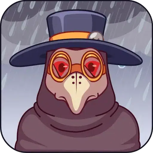 Plague Doctor Hawk - Sticker 21