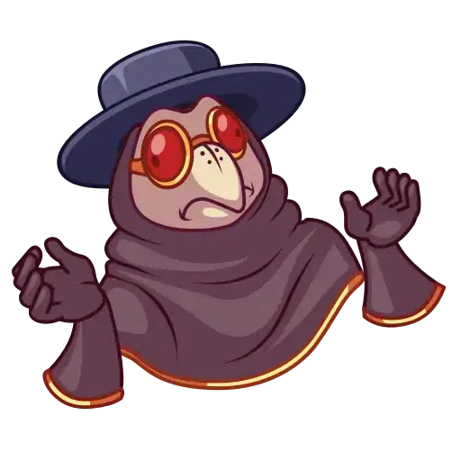 Plague Doctor Hawk - Sticker 12