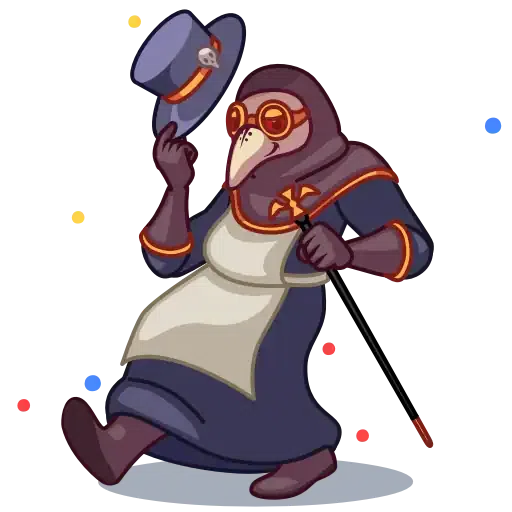 Plague Doctor Hawk - Sticker 18