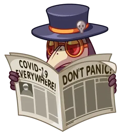 Plague Doctor Hawk - Sticker 9