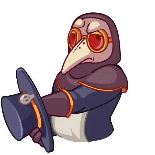 Plague Doctor Hawk - Sticker 13