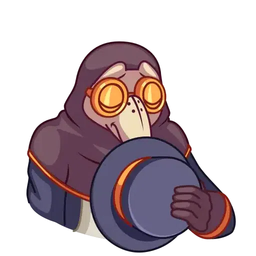 Plague Doctor Hawk - Sticker 19