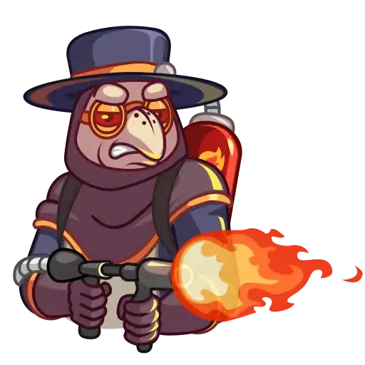 Plague Doctor Hawk - Sticker 20