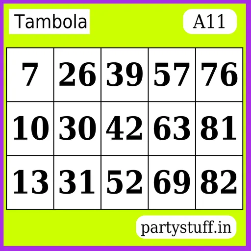 PS Tambola Tickets - Sticker 11