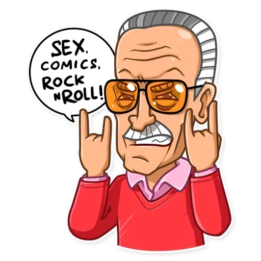 Stan Lee - Sticker 22