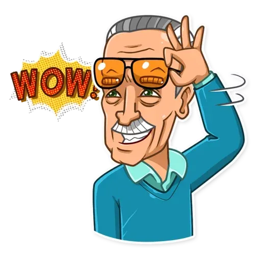 Stan Lee - Sticker 21