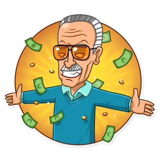 Stan Lee - Sticker 24
