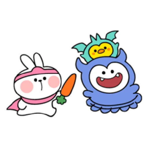 Spoiled Rabbit Kawaii Costume2 - Sticker 17